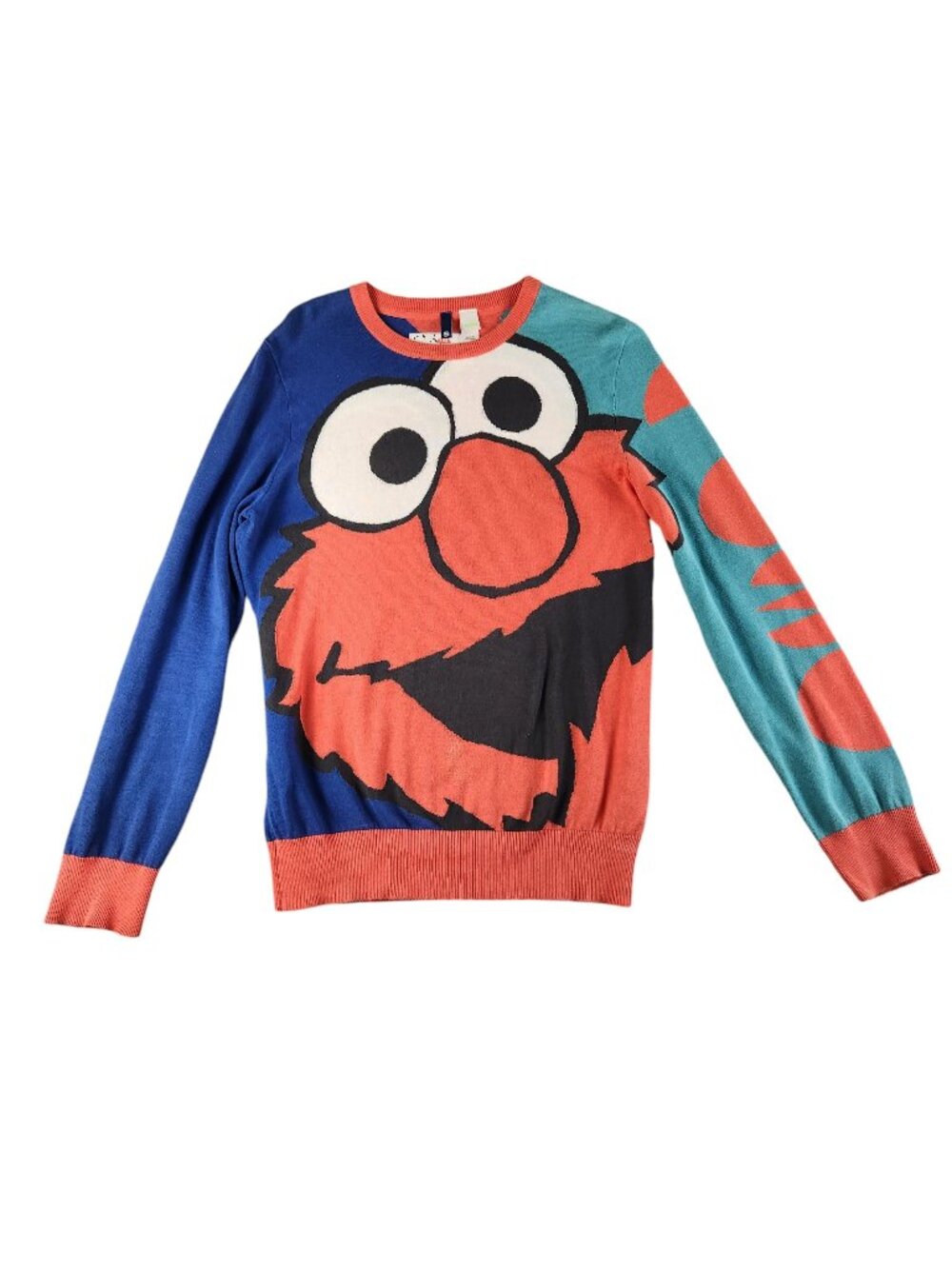 Sesame Street Elmo Graphic Sweater - Size S  Divided H & M 100% Cotton